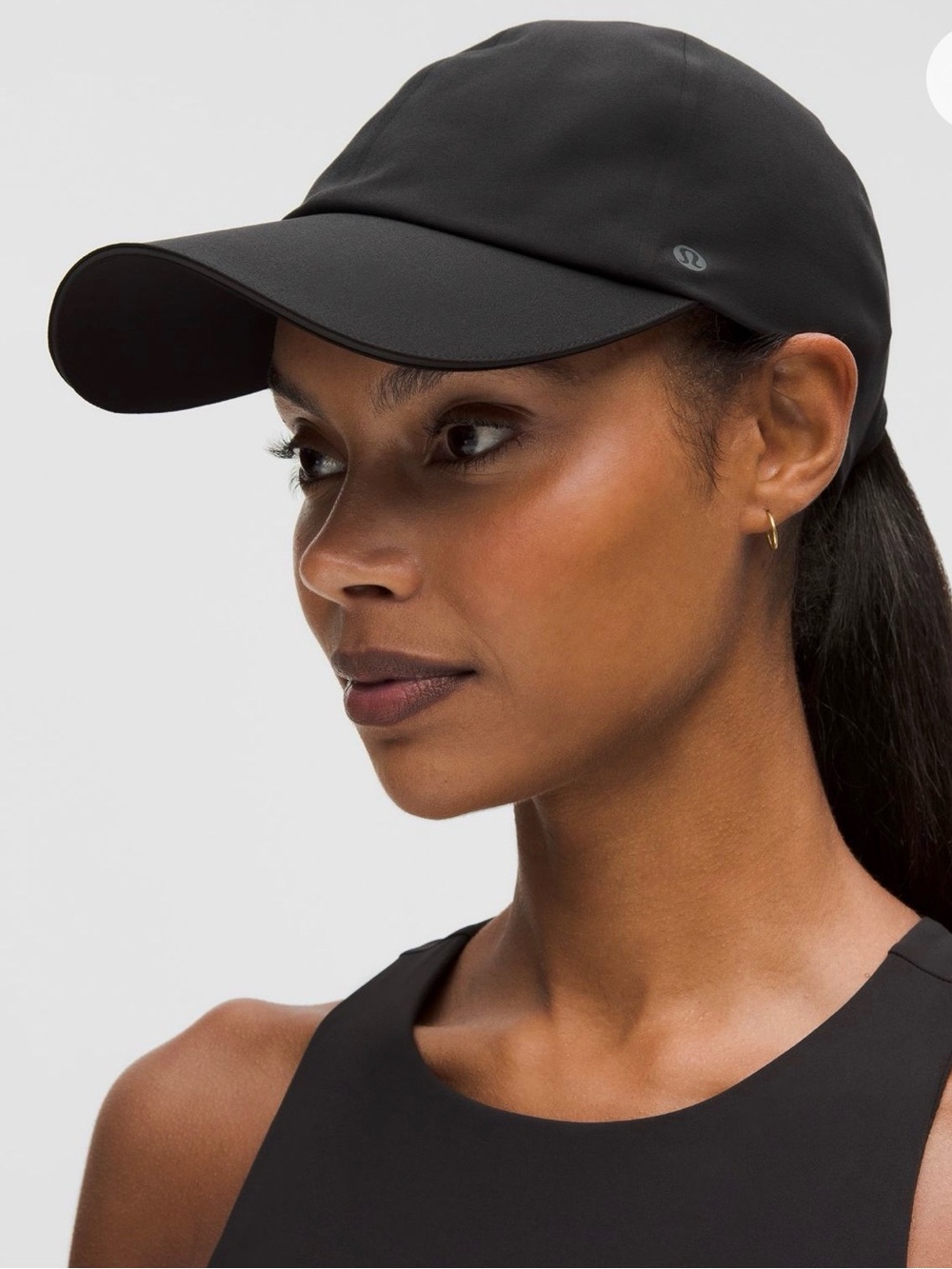 lululemon athletica Black Fast and Free Running Hat S/M New with Tags